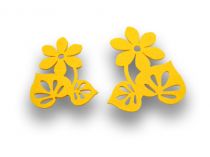Blüten Filz Gelb 12St.