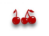 Filz Kirschen Rot 24St.