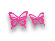 Schmetterling Filz Lila 12St.