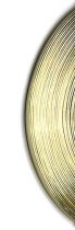 Aluminium Flachdraht in 10 m Ring gold