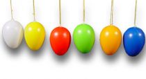 Plastikei 10cm sort. 12St.  
