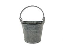 Eimer Ø6cm H5,5cm 12St. grau gewaschen
