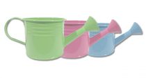 Gießkanne Ø7,5cm H7,5cm 8St. pink/grün/blau pastell