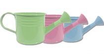 Gießkanne Ø11cm H9cm 8St. pink/grün/blau pastell