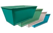 Schale 20x11x8cm 8St. blau sort./weiß