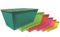 Schale 20x11x8cm 8St. farbig sortiert