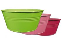 Schale rund Ø18cm H9cm 6St. grün/pink/dkl.pink