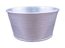 Schale rund Ø18cm H9m 6St. Zink glänzend