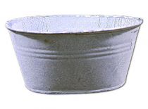 Schale oval 18x11cm H9cm 8St. grau gewaschen