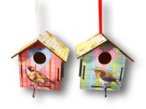 Vogelhaus 12x14cm z.Hängen 2St