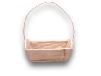 Holzkasten m. Henkel 24x12cm H9cm pink gew.