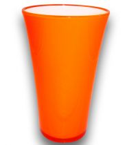 Vase Cristal Ø16cm H27cm Orange