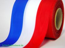 Kranzbänder Moiré blau-weiß-rot