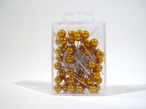 Perlkopfnadel Ø 10mm 60mm 50St gold