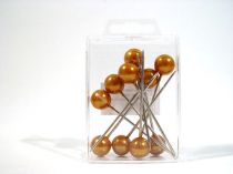 Perlkopfnadel Ø 15mm 75mm 10St gold
