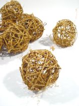 Kugel aus Rebe 10cm 10St.