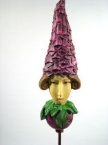 Feenkopf am Stab 45cm aubergine
