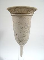 Grabvase Blume sandstone natur