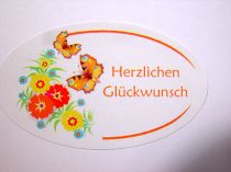 Etiketten Herzl.Glückwunsch 250St
