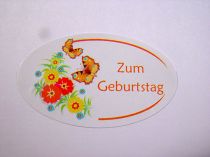 Etiketten Zum Geburtstag 250St