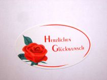 Etiketten Herzl.Glückwunsch 250St