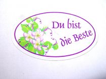 Etiketten Du bist die Beste 250St