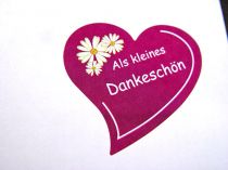 Etiketten Als kl.Dankeschön 250St
