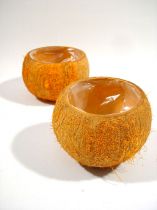 Cocosschalen orange (2St.)