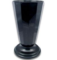 Einstellvase Szwed Schwarz mit Glitter 23cm