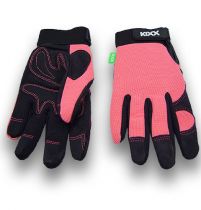 Kixx Synthetik Handschuhe  Gr.7 Rosa, Schwarz