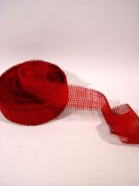 Jute Band bordo 4cm 25m