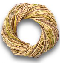 Weidenkranz mit Gras Ø36cm Natur