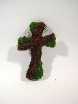 Kreuz Reben / Moos 10cm 25St