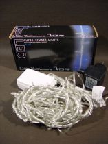 LED Lichterkette 96er blau für Außen mit 8 Funktionen