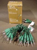 Lichterkette mini 35er 5,25m für Innen grün/klar 