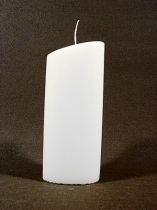 Ovalkerzen 160mm 4St. weiss