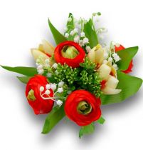 Ranunkelstrauß Tulpenstrauß Rot