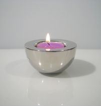 Schwimmteelichthalter Silber Ø7cm H3,5cm 4St.