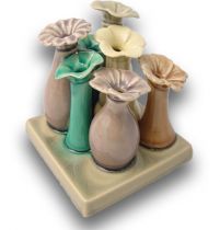 Keramikvase Flora 12x12cm Farbig