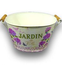 Zinkschale Jardiniere oval 22x16x12cm