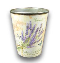 Zinktopf Ø9,5cm H10,5cm mit Lavendel