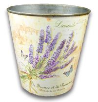 Zinktopf Ø18cm H18cm mit Lavendel