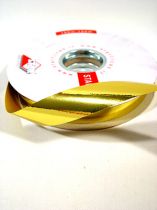 Kräuselband glänzend 19mm 100m gold