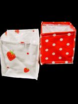 Pflanzenbox 12x12cm 6St. rot/weiß