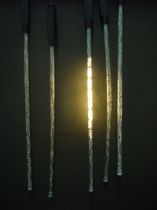 LED Schneeflockenlicht 5m schw/weiß