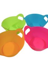 Plastikschalen mit Griffen Ø27cm 8St. sort.