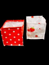 Pflanzenbox 10x10cm 8St. rot/weiß