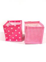 Pflanzenbox 10x10cm 8St. pink/weiß