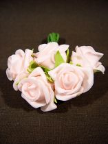 Foam Rose Ø 3,5cm hellpink 30St