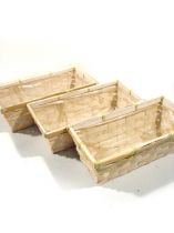 Spankorbsatz eckig geweißt 8 St. 20/11cm